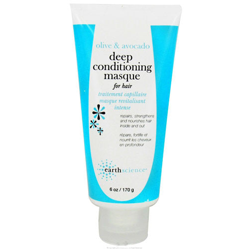 Earth Science Deep Conditioning Hair Masque Olive And Avocado - 6 Oz